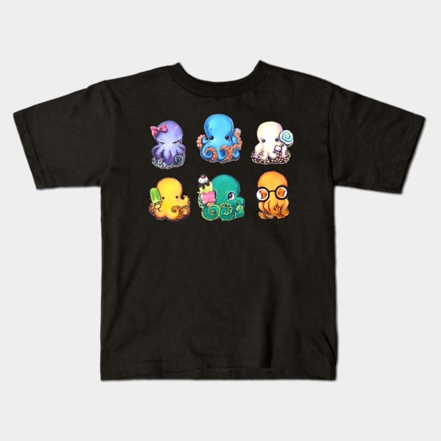 Octo-Puffs Kids T-Shirt by BiancaRomanStumpff